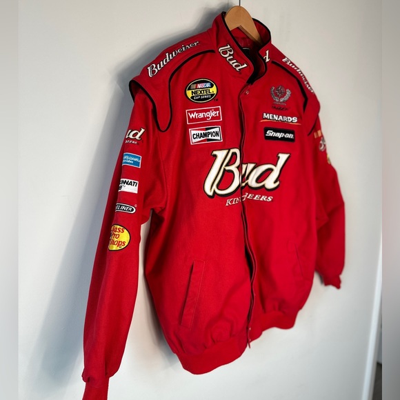 Vintage Budweiser Racing Nascar Jacket Chase Authentics Dale Earnhardt Size XL - Picture 10 of 15